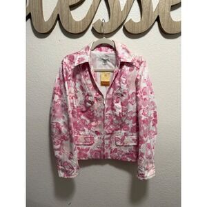 Cold water Creek Pink Rose Blazer Size M
